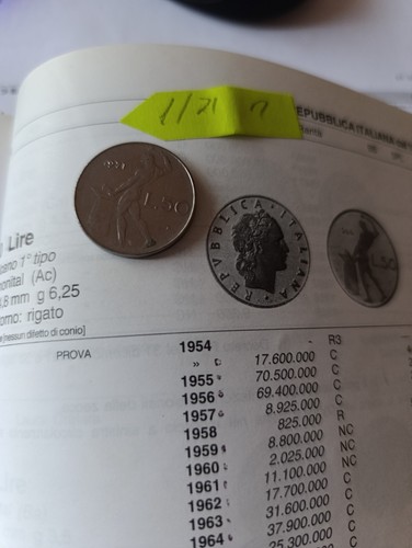 Moneta lire del - 50,