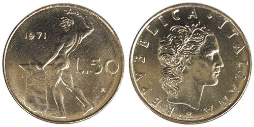 Italia repubblica lire - 50,