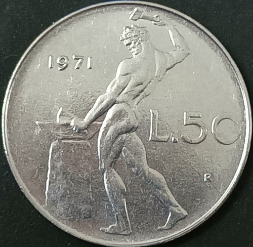 Italia moneta lire 1971 - italia, 50