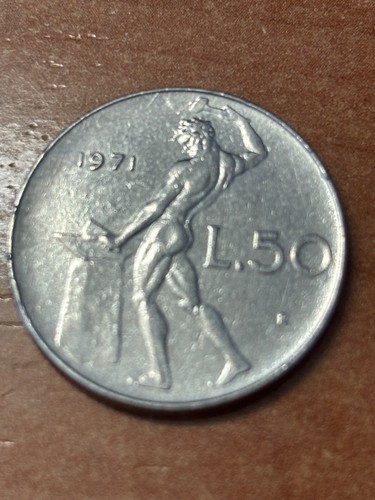 Rara moneta lire - moneta, 50