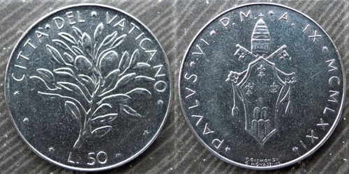 Vatican city lire 1971 - vatican,