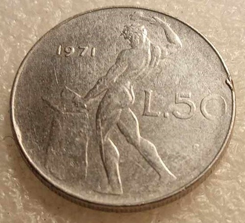 Moneta repubblica italiana - repubblica, 50