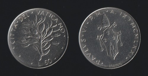Vaticano lire 1971 papa - lire,