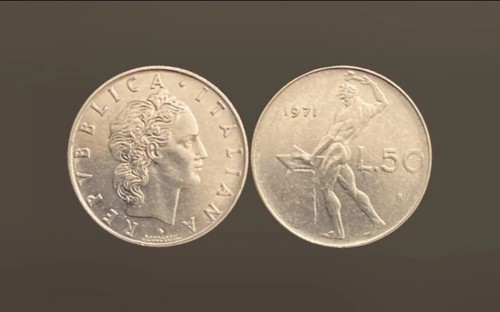 Moneta lire 1971 repubblica - 50,