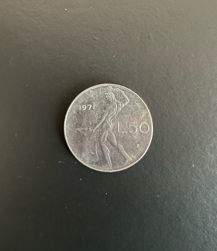 Moneta lire 1971 vulcano - -,