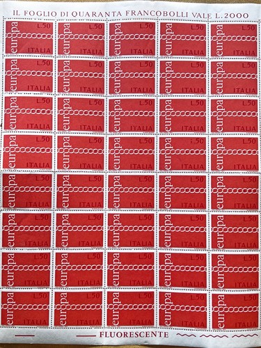 Foglio francobolli - di,