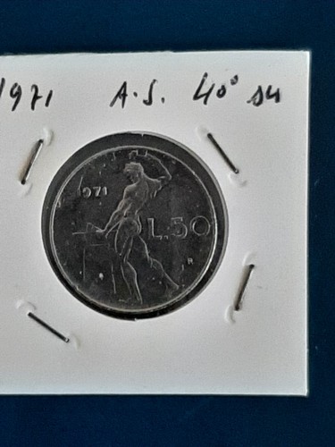 Moneta repubblica lire 1971 - moneta,