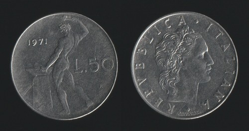Lire 1971 vulcano italia - 1971,
